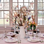 albero di pasqua in stile shabby chic provenzale