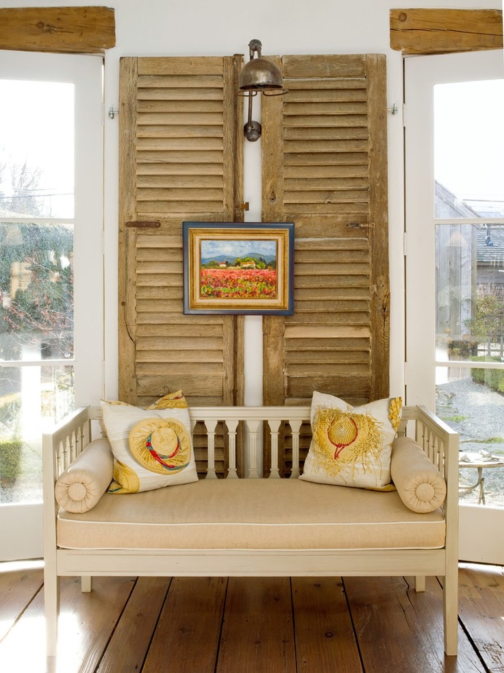 12 idee per riutilizzare vecchie persiane nell'arredamento shabby ... Porta lettere shabby