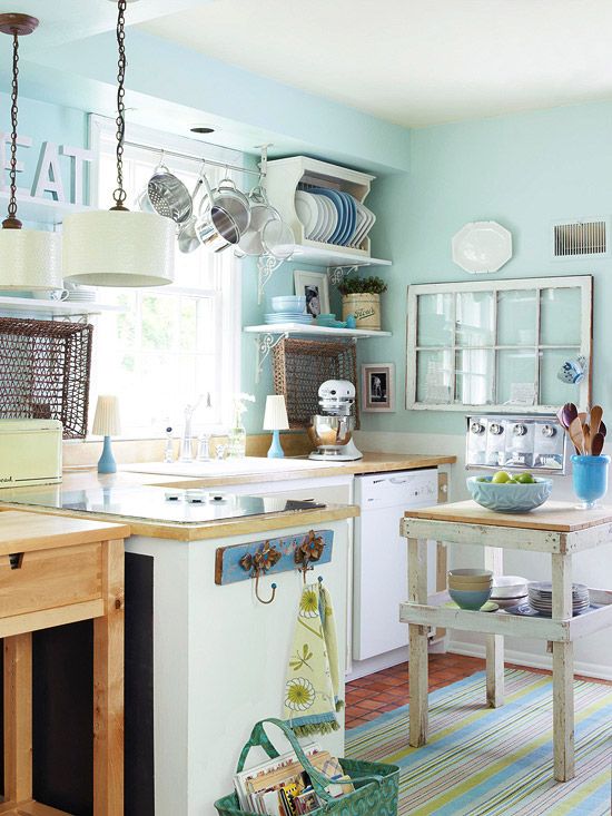 7 idee estive e creative per una cucina shabby chic, provenzale o ... Cucine stile shabby country