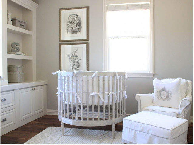 7 idee per la camera del neonato in stile shabby chic, provenzale e ... Cameretta neonato shabby