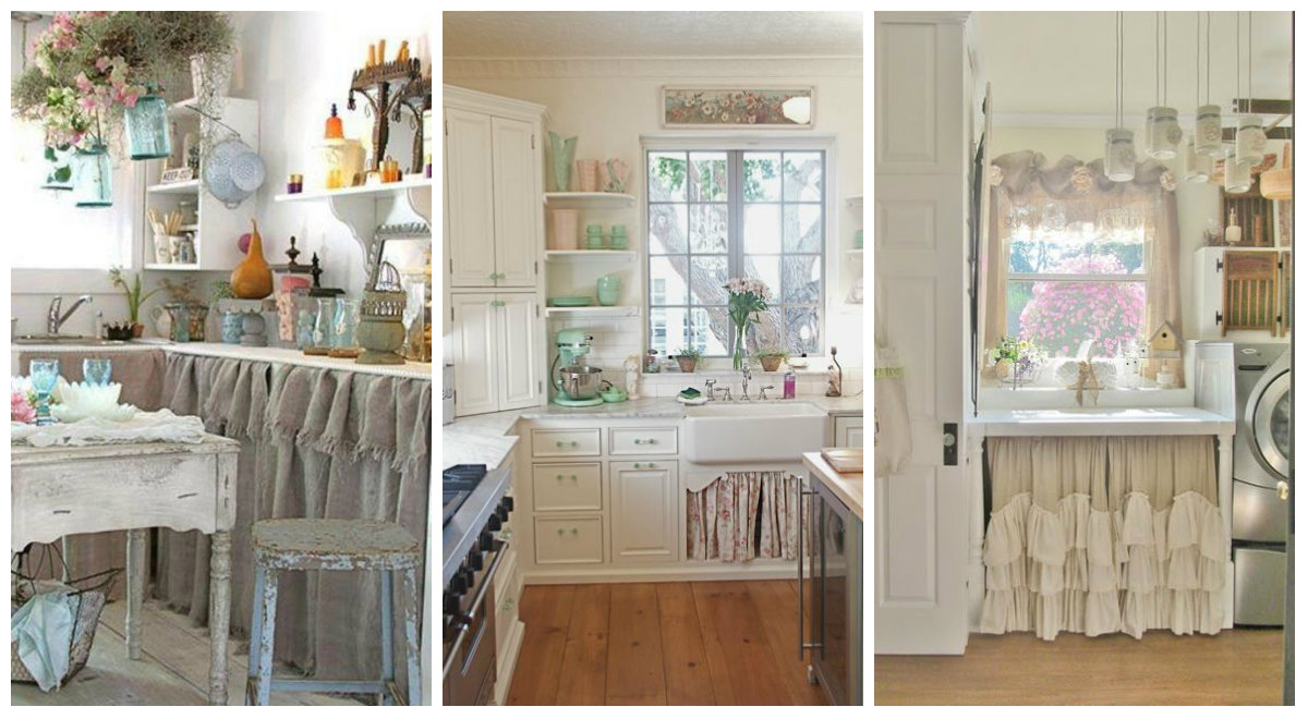 Tendine sotto il lavandino? naturalmente shabby chic arredamento ...