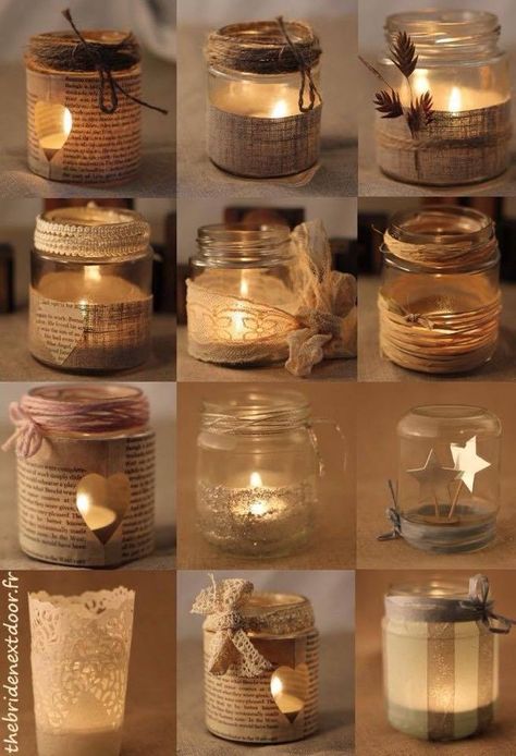 Idee romantiche per arredare la casa natalizia con lanterne shabby ... Decorazioni shabby chic fai da te