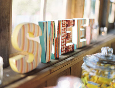 lettere shabby chic