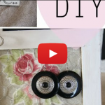 quadro porta orecchini stile shabby chic provenzale