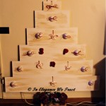 albero di natale in legno shabby chic