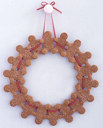 ghirlanda omini pan di zenzero shabby chic