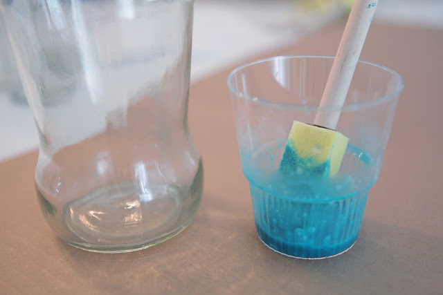 tinta per bottiglietta stile shabby chic