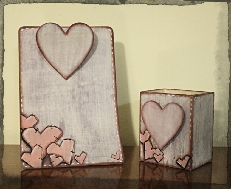 portapenne cuore coordinato memo