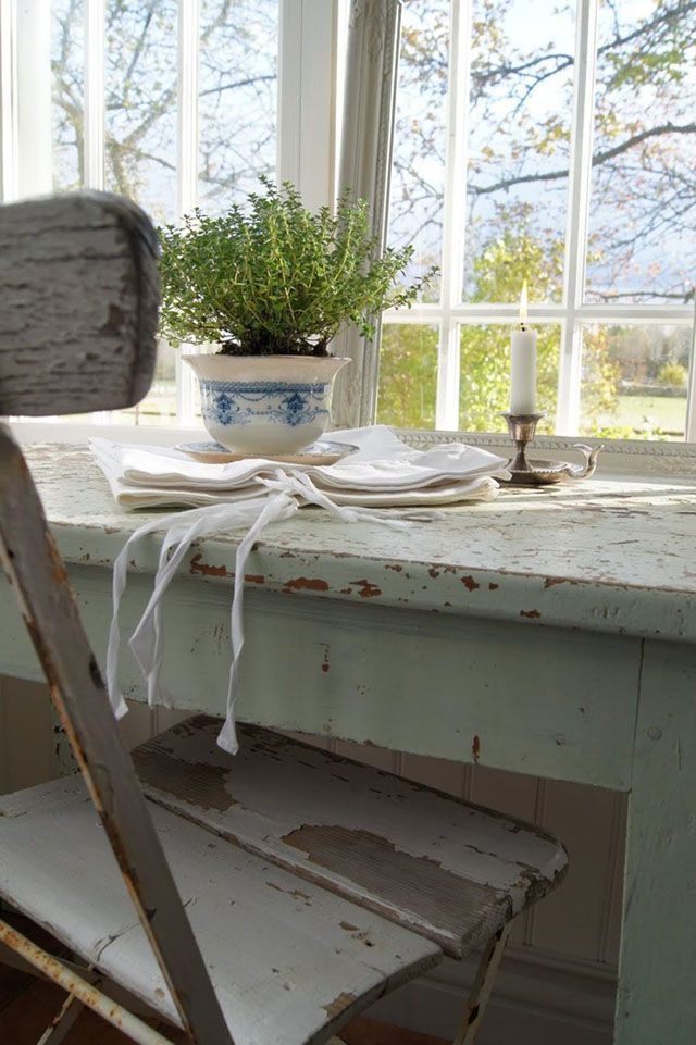 sedia shabby chic legno decapato