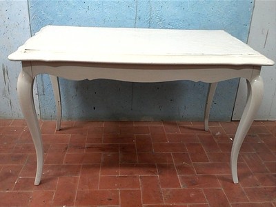 tavolo shabby chic decapato luigi XV