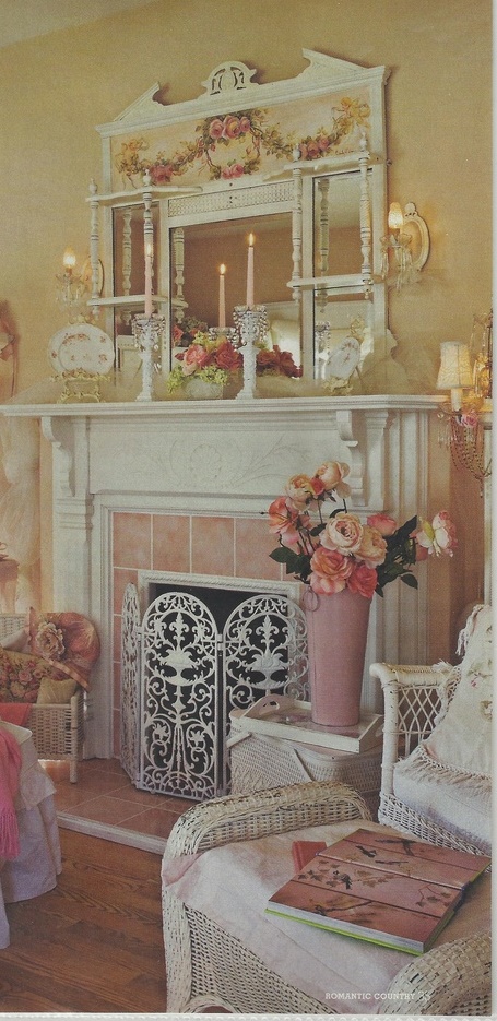 7 Idee Per La Zona Caminetto In Stile Shabby Chic Provenzale E Country Arredamento Provenzale