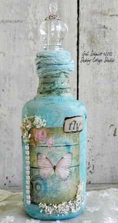 bottiglia-shabby-chic-azzurra