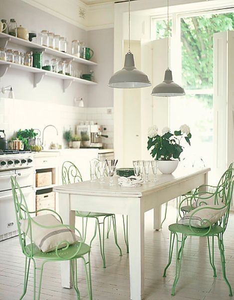 sedie-cucina-verde-menta