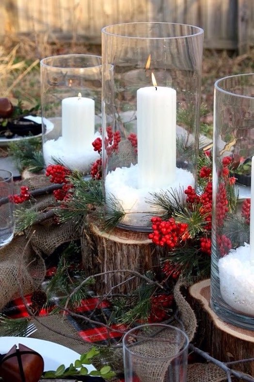 Shabby Chic Centrotavola Natalizi Fai Da Te.15 Idee Originali Di Tendenza Nel 2018 Per Creare Dei Bellissimi Centrotavola Natalizi Utilizzando Le Candele In Stile Shabby Chic Arredamento Provenzale