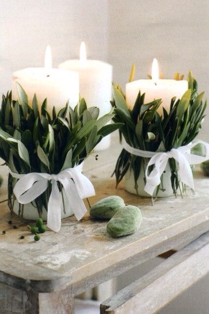 centrotavola-candela-ulivo