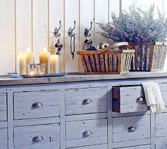 armadietti cucina lavanda