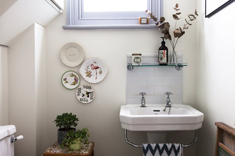 shabby chic bagno piatti