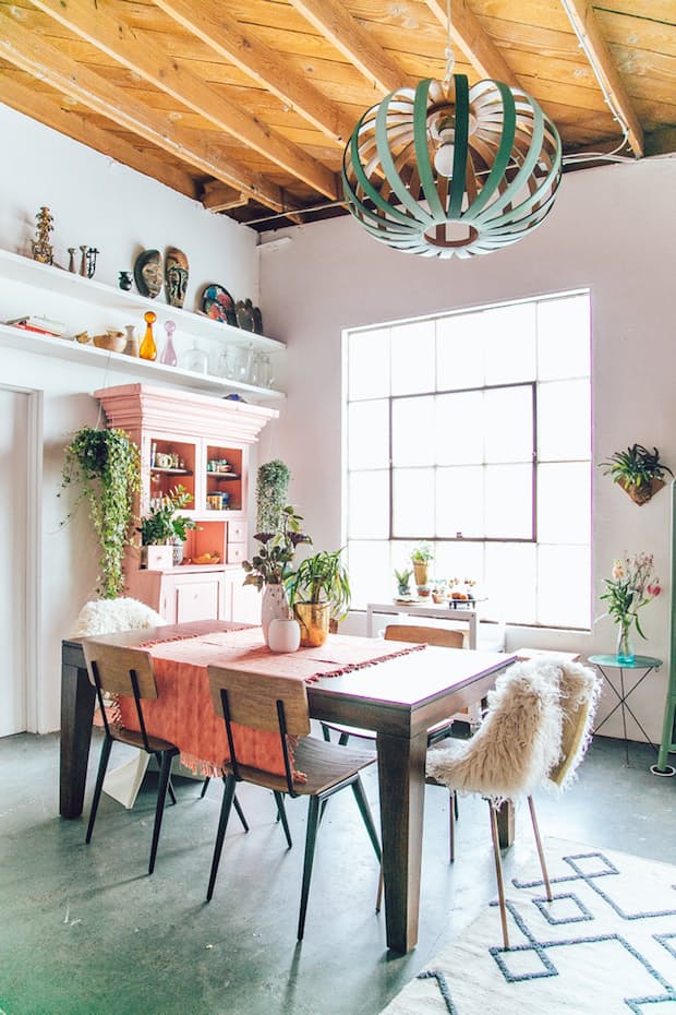 shabby chic sala da pranzo