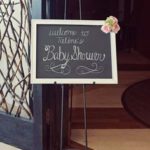 baby shower lavagna benvenuto