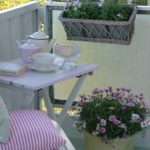 cuscino righe balcone