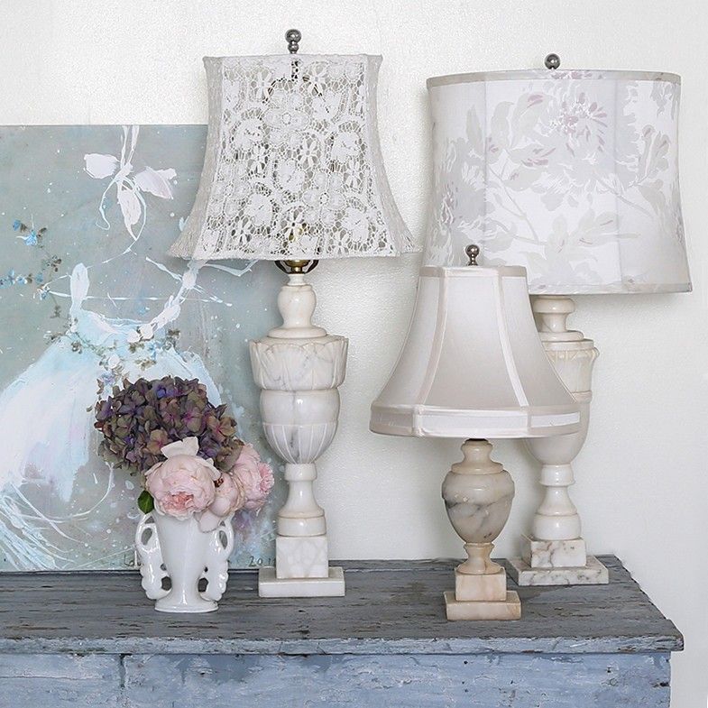 paralume bianco shabby chic