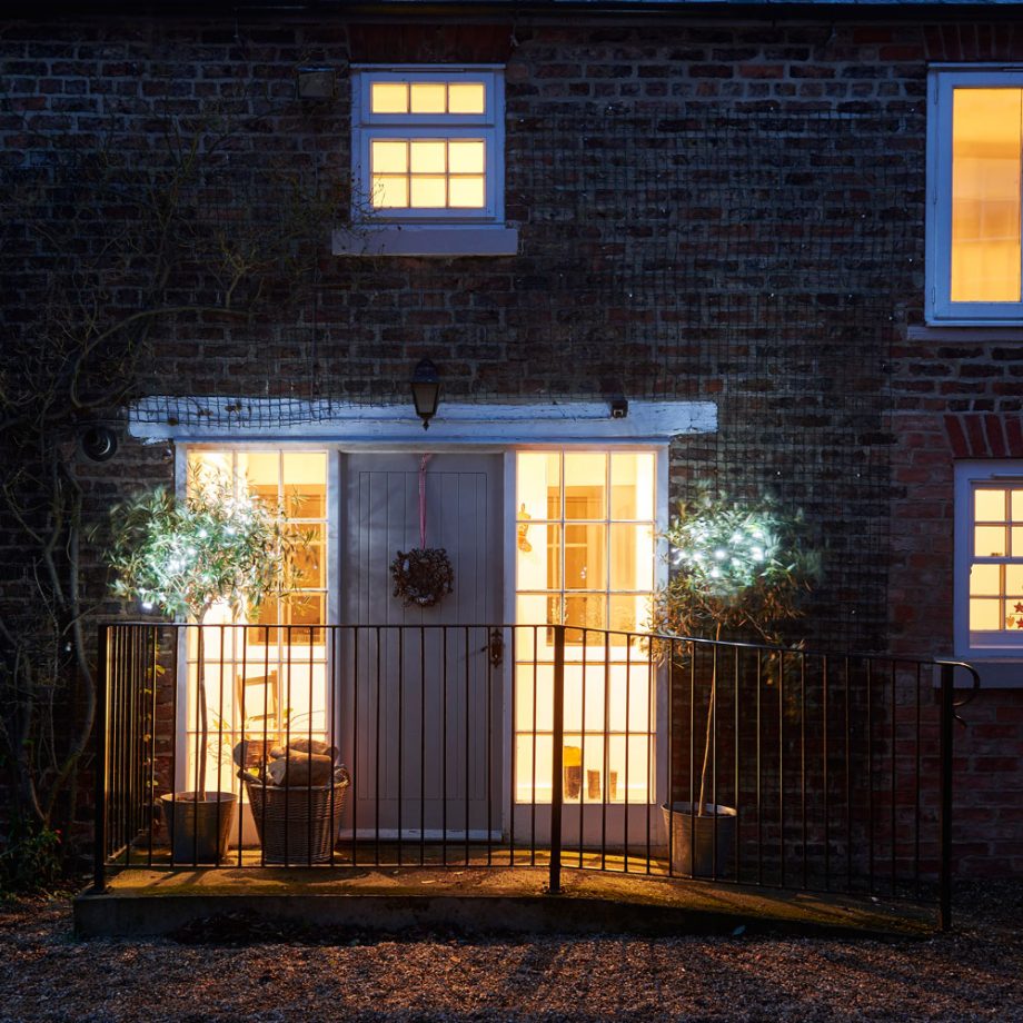 ingresso outdoor alberi luminosi