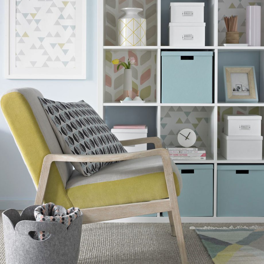 salotto poltroncina verde