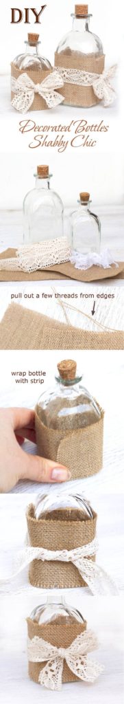 decorazione bottiglie tutorial