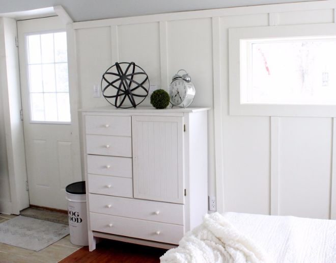 cassettiera shabby chic bianca