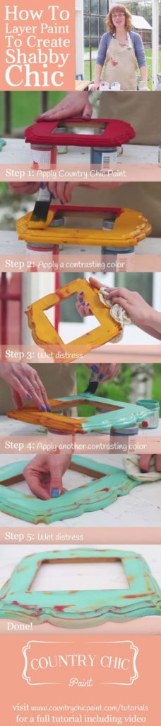 cornice legno shabby chic