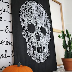 teschio fai da te halloween