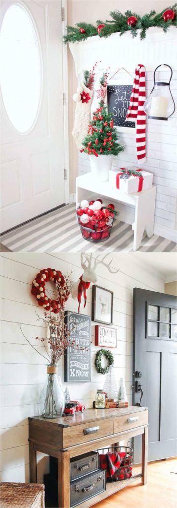 decorazioni natale ingresso