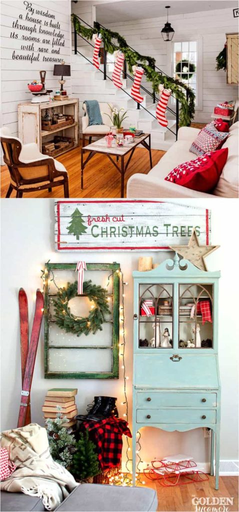 decorazioni natale scala